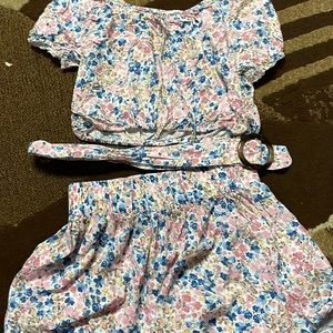 Two piece romper set